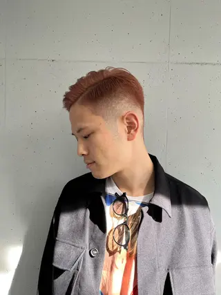 カラー メンズ Airi 韓国y2k ハイレイヤーのヘアスタイル