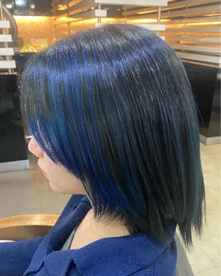 ミディアム カラー ヘアアレンジ 烏山 達也のヘアスタイル