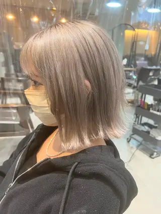 セミロング カラー ヘアアレンジ 🌈インナーカラー ‘ショウマ’🌈のヘアスタイル