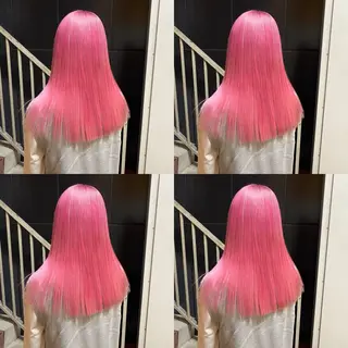 ロング カラー ヘアアレンジ 💎韓国レイヤー ×エクステゆうま💎のヘアスタイル