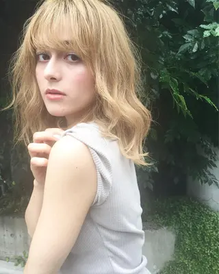 ミディアム カラー パーマ ヘアアレンジ メンズ キッズ ネイル マツエク・マツパ 韓国風×透明感カラー 髪質改善オタベシンヤのヘアスタイル