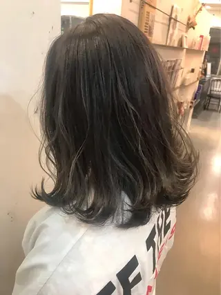 ミディアム カラー 🍑艶髪✖️暖色系 ✨momoka🍑のヘアスタイル