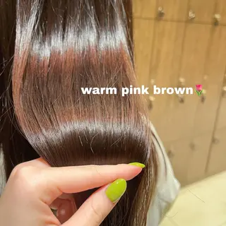 ロング カラー ルナ|縮毛矯正 ×デザインカラー🥝のヘアスタイル