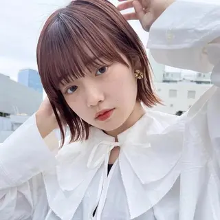 ミディアム 💕モテベージュ 🧡NANAKO🧡のヘアスタイル