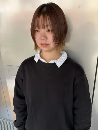 ショート 【美ボブ.艶カラー. 梅田茶屋町】midoのヘアスタイル