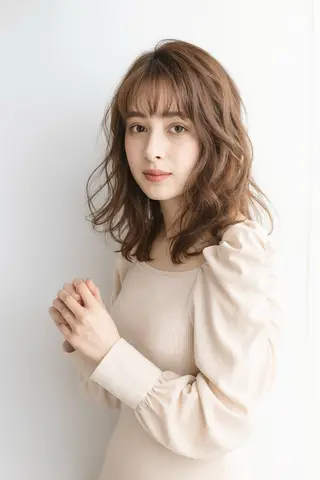 セミロング 田村和範/似合わせ カラー/髪質改善のヘアスタイル