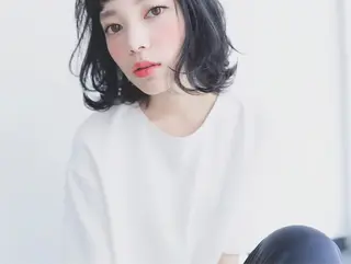 ミディアム パーマ 近藤 和輝のヘアスタイル