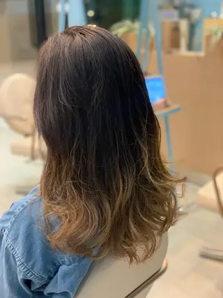 ロング カラー 北川 拓也のヘアスタイル