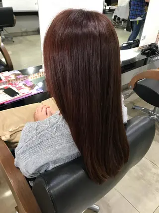 ロング カラー ヘアアレンジ 烏山 達也のヘアスタイル
