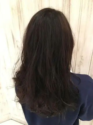 セミロング ロング カラー 永井大樹✨ 透明感カラー✨のヘアスタイル