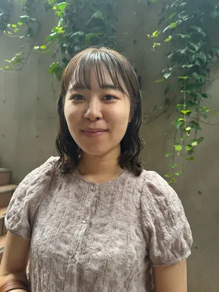 ミディアム 大人可愛い♡コテ巻き パーマ🌼杉田 萌恵のヘアスタイル