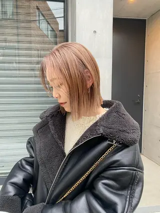 ミディアム カラー メンズブリーチカラー ❤︎hirokoのヘアスタイル