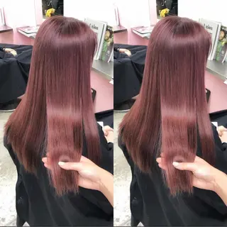 ロング 韓国／ハッシュカット ／透明感カラー／金野のヘアスタイル