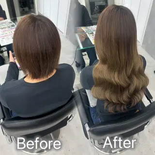 ロング エクステ🫧アレンジ ￤横浜  ももはのヘアスタイル