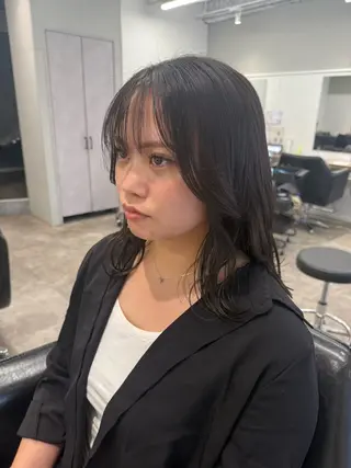 セミロング 質感再生カラー/ 髪質改善/karinのヘアスタイル