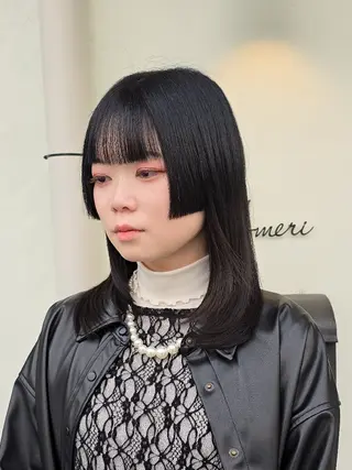 ミディアム カラー 渡辺祐輔 レイヤー✂ 透明感🫧艶カラー✨のヘアスタイル