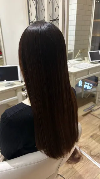 ミディアム カラー 似合わせ 顔周りYUUGAのヘアスタイル