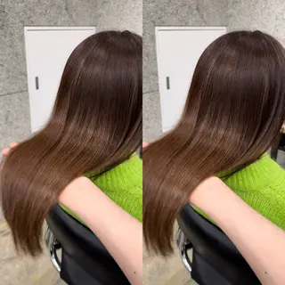セミロング 髪質改善/浅沼 亮のヘアスタイル