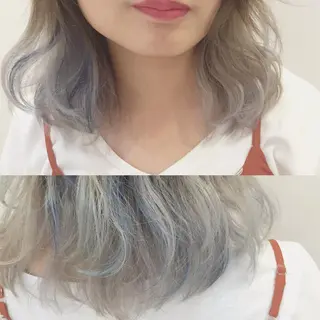 ショート ミディアム カラー ハイトーン×髪質改善 KENTAのヘアスタイル