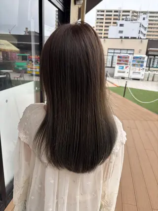 セミロング カラー ブリーチ/ヘアケア/ 艶髪/イギチハルのヘアスタイル