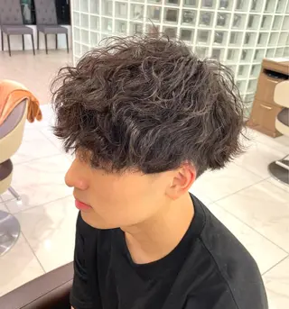 ショート パーマ メンズ 【メンズ特化】 池田大成✂︎のヘアスタイル