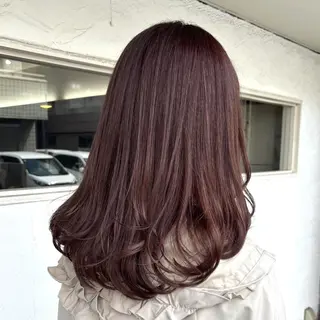 ミディアム カラー alpha松戸 🍓武田さくら🦊のヘアスタイル