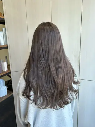 ロング カラー たなか もえなのヘアスタイル