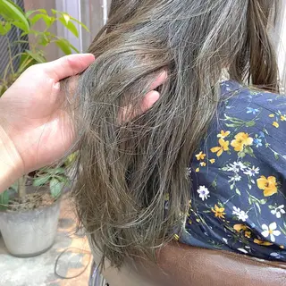 セミロング カラー ヘアアレンジ 【ダメージレス施術】 【透明感】北村 拓也のヘアスタイル