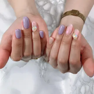 セミロング ネイル Reonail 💕Kana💕のネイルデザイン