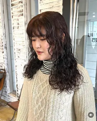 パーマ YUI/アイブロウ/ 透明感カラー✨のヘアスタイル