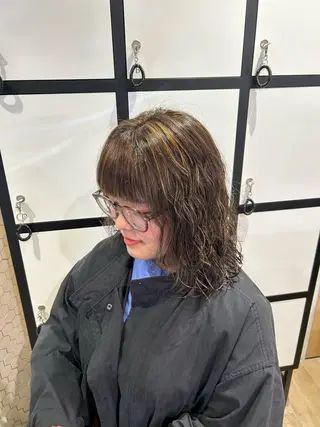 ミディアム 梅沢 優羽のヘアスタイル