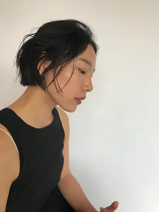 ミディアム カラー パーマ エイジングケア/大人 デザイン/FRAMEのヘアスタイル