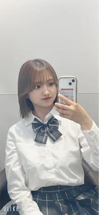 ショート カラー パーマ ヘアアレンジ メンズ キッズ ネイル マツエク・マツパ アイブロウ 切りっぱなしヘアボブ ミディアムヘアRYOのヘアスタイル
