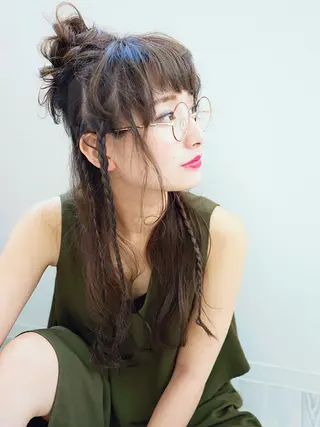 ロング カラー ヘアアレンジ 花井 啓好のヘアスタイル