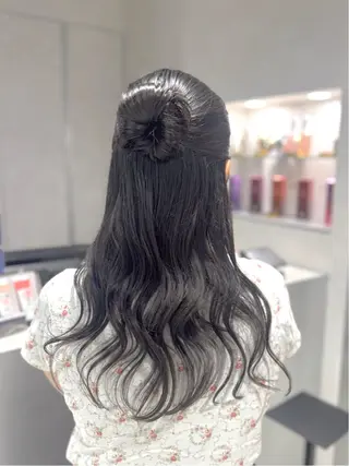 セミロング カラー 🐈‍⬛カチモリ/暖 色/𝐌𝐢𝐤𝐮のヘアスタイル