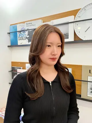 セミロング カラー LYNDA【リンダ】所属・仙台/透明感カラー /chihiroのヘアスタイル