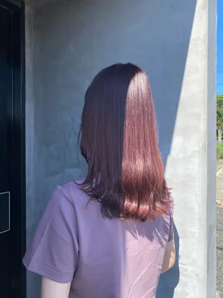 ミディアム カラー fukuma hikariのヘアスタイル