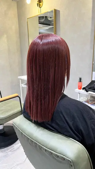セミロング カラー 新宿/ヘアカラー AiNAのヘアスタイル