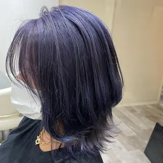ミディアム カラー カラー職人 なかもと たつひろのヘアスタイル