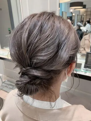 ミディアム ヘアアレンジ 🦖鶴岡 香純🦖のヘアスタイル