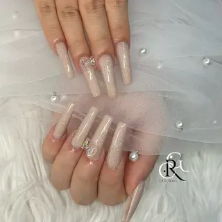 ロング 美フォルムスカルプ✨ RENAのネイルデザイン