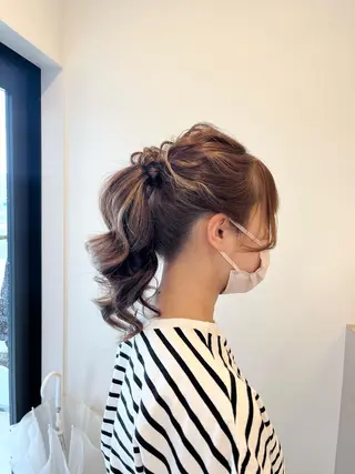 セミロング 加藤 明香里のヘアスタイル