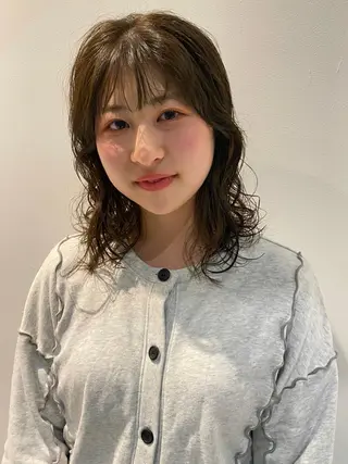 ミディアム カラー パーマ mai / linoah˚✧のヘアスタイル