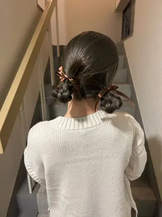 ミディアム 薄暮 マツイ レンのヘアスタイル