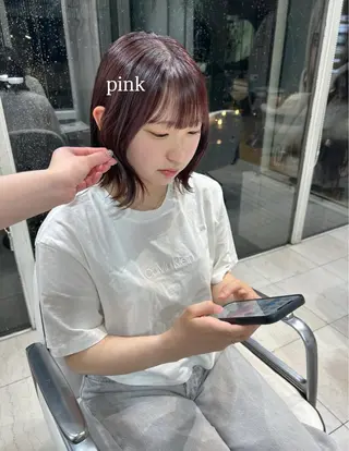 ショート カラー ありむらもえ/ 透明感カラーのヘアスタイル