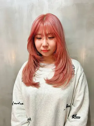 ロング カラー qpula クプラのヘアスタイル