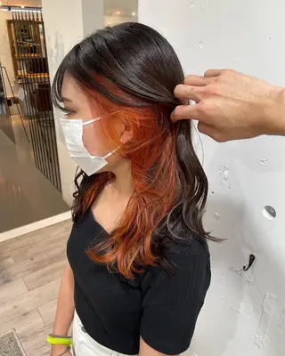 ロング カラー カラーが上手い 辻悠月のヘアスタイル