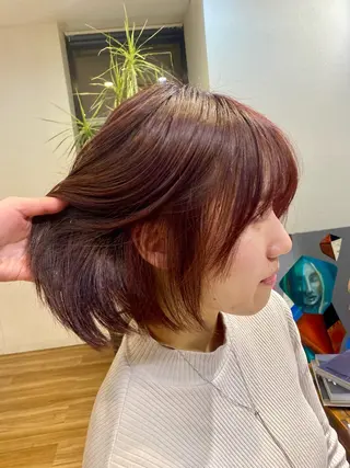 ショート カラー 🍑透明感艶カラー 🍑/momoのヘアスタイル