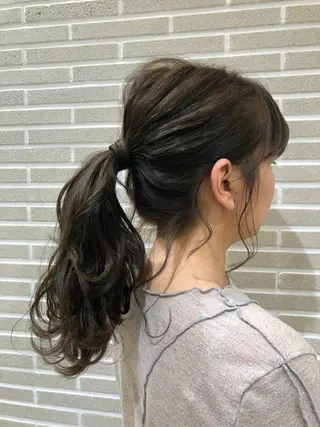 ロング 植田 菜月のヘアスタイル