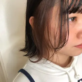 ショート カラー ヘアアレンジ マツエク・マツパ 透明感カラー🫧ヘア セット🫧松本菜月の眉毛・アイブロウイメージ